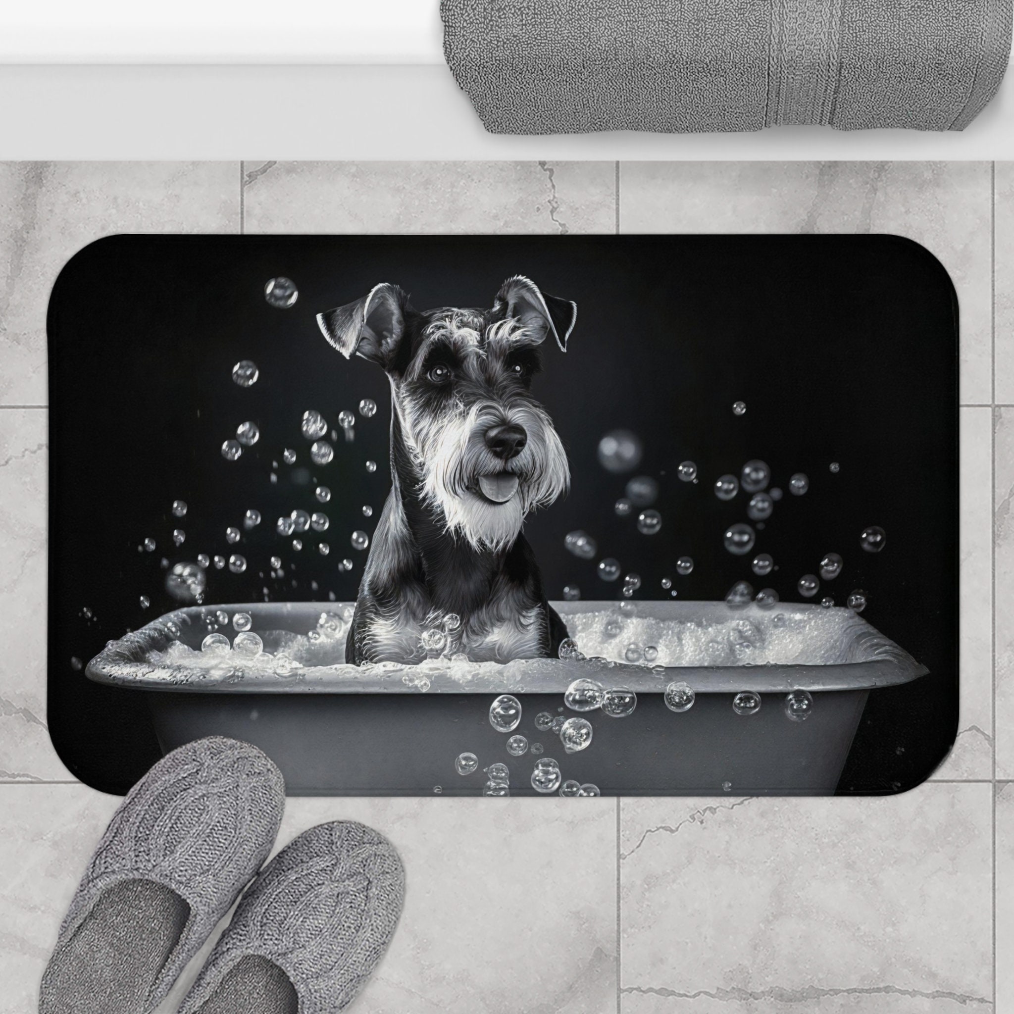 Dachshund Dog Bath Mat Anti-Slip Pet Personalized Bathroom Rug Mat