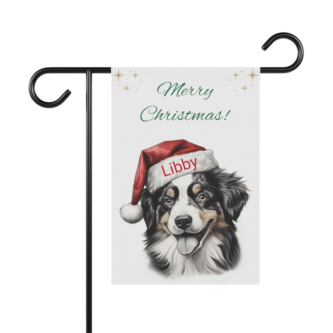 Personalized Australian Shepherd Christmas Banner Australian Etsy
