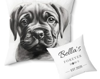 Custom Dog Pillow | Personalized Pet Portrait Throw Pillow from Photo | Dog Lover Gift | Dog Mom Birthday Present