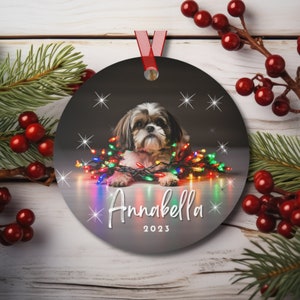 Schitzu christmas ornaments