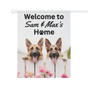 Two German Shepherd Lover Gift, Season German Shepherd Flag, Summer Dog Flag, German Shepherd Winter Flag, Fall German Shepherd, Spring Flag