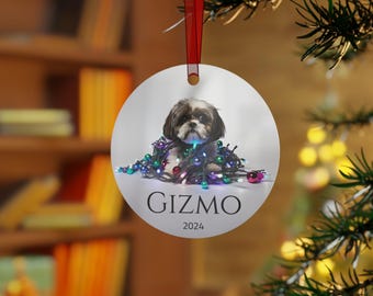 Décoration de Noël Shih Tzu, cadeau Shih Tzu, décoration de chien personnalisée, idée cadeau pour les amateurs de Shih Tzu, Shih Tzu doué
