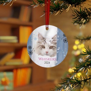 American Curl Cat Christmas Ornament, Christmas Ornament, Custom Cat Ornament, Cat Lover Ornaments, Cat Ornament,  Cat Mom Gift