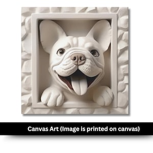 French Bulldog 3rd Canvas Art - Unique Frenchie Wall Decor - Perfect Dog Lover&#39;s Gift