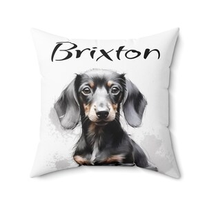 Dachshund Dog Pillow, Custom Pet Pillow, Personalized Pet Home Decor, Unique Dog Lover Gift