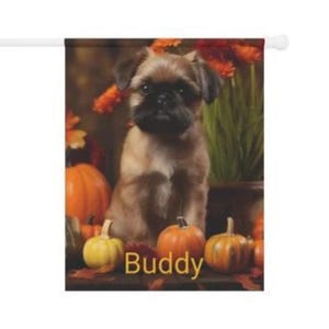 Brussels Griffon Lover Gift,  Brussels Griffon Garden Flag | Outdoor Dog Flag | Brussels Griffon Christmas Gift, Custom Brussel Griffon Gift