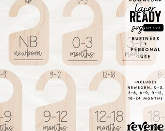 Baby Clothes Closet Divider | Organization | Closet Storage | Clothing Divider | SVG | Laser Cut File | Glowforge Ready