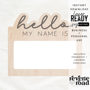 New Baby Name Announcement Sign | SVG | Laser Cut File | Glowforge Ready