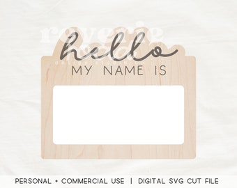 New Baby Name Announcement Sign | SVG | Laser Cut File | Glowforge Ready