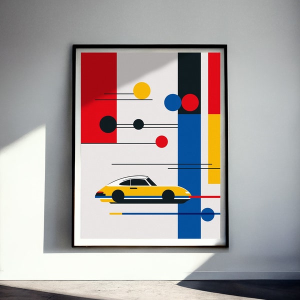 Porsche 911 x Bauhaus Poster