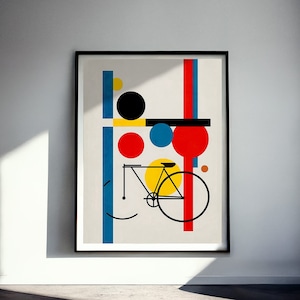 Pôster Bicicleta x Bauhaus