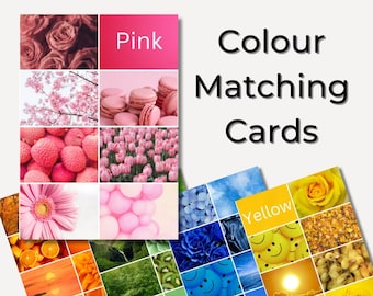 Colour Matching Cards Digital Printable. Ignite Colorful Learning with Children for Parents and Educators