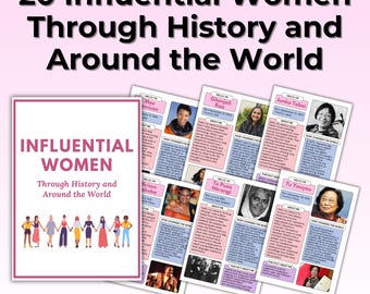 Influential Women Through History and Around the World Preschool PDF Resource