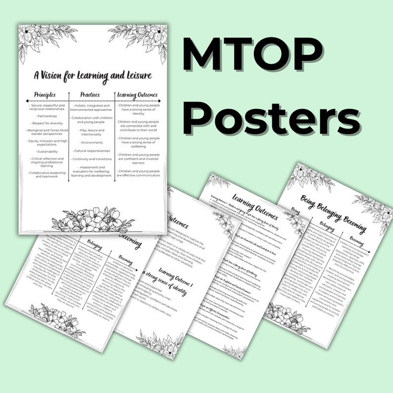 MTOP 2.0 Updated Posters and Cheat Sheets - Minimalist Design for ...