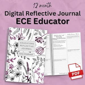 Educador de ECE - Diario reflexivo semanal de 12 meses adaptado al EYLF V2 actualizado