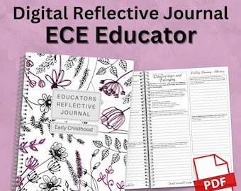 ECE Educator - Weekly Reflective 12 Month Journal Tailored to the Updated EYLF V2
