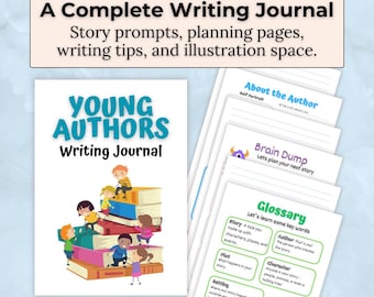 Children's Creative Writing Journal – Story Prompts & Planning Pages
