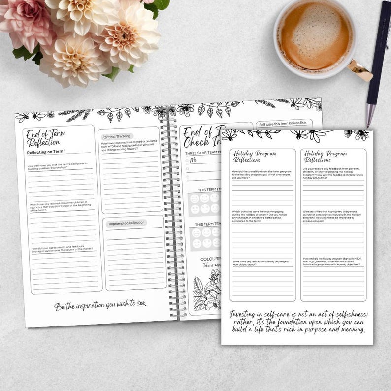 Journal Oshc OSHC Educational Leader's - Weekly Reflective 12 Month Journal Tailored ...