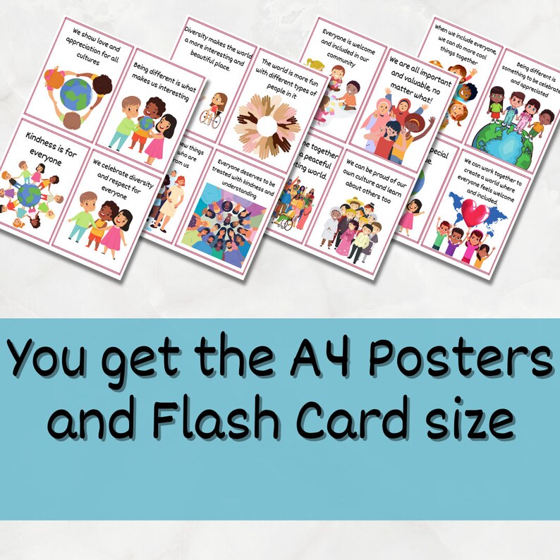 Celebrate Cultural Diversity: Printable Posters and Flash - Etsy