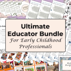 Mega Early Childhood Educators’ Canva Template Bundle - teacher resources bulk