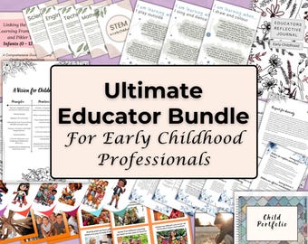 Mega Early Childhood Educators’ Canva Template Bundle - teacher resources bulk