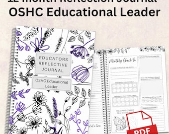 OSHC Educational Leader's - Weekly Reflective 12 Month Journal Tailored to the Updated MTOP V2