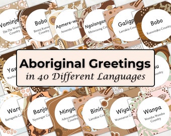 Aboriginal Greetings: 40 Languages for Early Education (Digital Download)