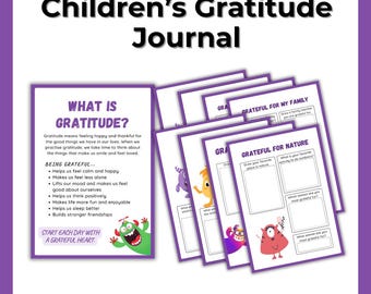 Children's Gratitude Journal for Teachers and Early Childhood Educators and Parents