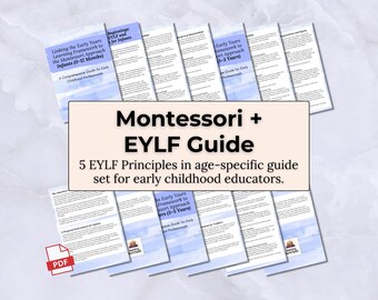 Montessori + EYLF Guide Set – Printable PDF Bundle for Infants, Toddlers & Preschoolers