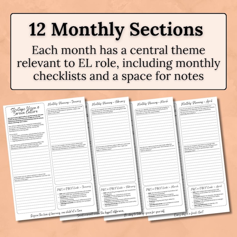 Centre Director Reflective Journal: EYLF V2 Leadership (12 Month) image 3