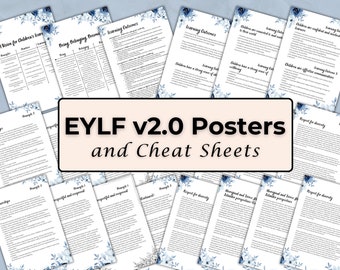 EYLF 2.0 Posters - Blue Floral Early Years Learning (Digital Download)