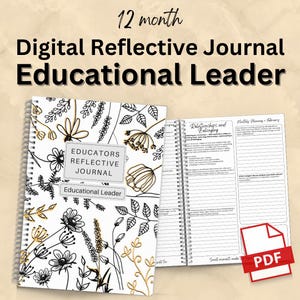 ECE Educational Leader's - Weekly Reflective 12 Month Journal Tailored to the Updated EYLF V2