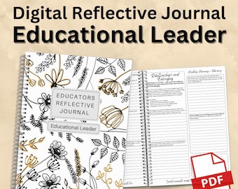 ECE Educational Leader's - Weekly Reflective 12 Month Journal Tailored to the Updated EYLF V2