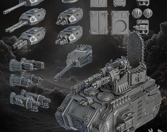 Order of Repentance Tank / Sci Fi Female Soldiers Tanks / Transport / Heavy Support / Skirmish Wargaming Proxies - Licensed Printing