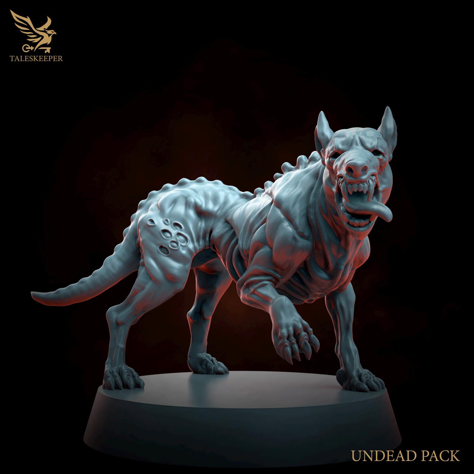 Undead Hound Pack / Rabid Undead Dogs / 3 Models / Wargaming Proxies ...