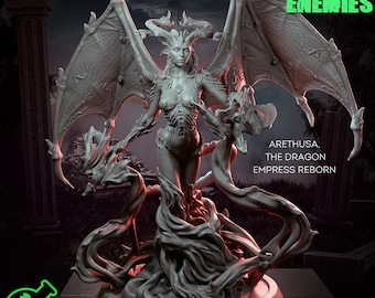 Dragon Empress Arethusa / 32mm or 75mm scale /  Dungeons and Dragons / RPG - TPK Labs Licensed Printing