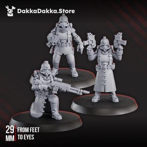 3rd Death Divsion Troops / Build Kit / Sci Fi Infantry / One Page Rules / Skirmish Wargaming Proxies  - Licensed Printing