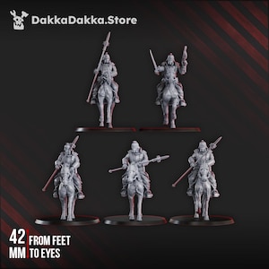 2nd Death Division Cavalry Squad / Sci Fi Cavalry / One Page Rules / Wargaming Proxies  - Licensed Printing