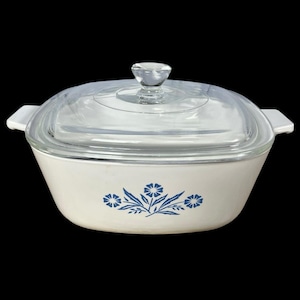 Vintage Corning Ware Blue Cornflower Casserole Dish 1 1/2 QT P-1 1/2-B W/Lid USA