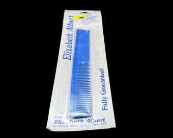 Vintage Elizabeth Albert Hair Blue Styling Comb New NOS Professional Hong Kong