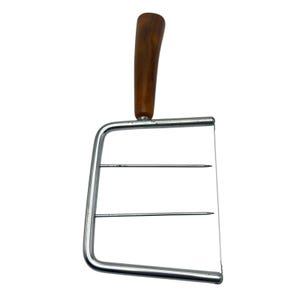 Vintage Cheese Slicer Stainless Steel Marbled Bakelite Handle Charcuterie Board