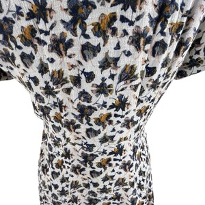 Vtg Free People Floral Mini Tea Dress Sz 2 Y2K Button Front Fitted Bodice Boho image 14