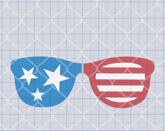 American Sunglasses, Merica Sunglasses SVG, Png, Eps, Dxf, Pdf, Digital Cut File, Cricut Maker, Silhouette Cameo 4