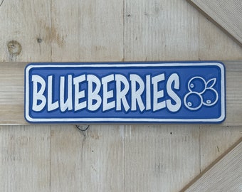 Farm Stand Signs -Custom Wood Signs for Farm Stands, Farmer's Market, or  Farmhouse Decor-Showcase Your Blueberries With These Unique Signs!