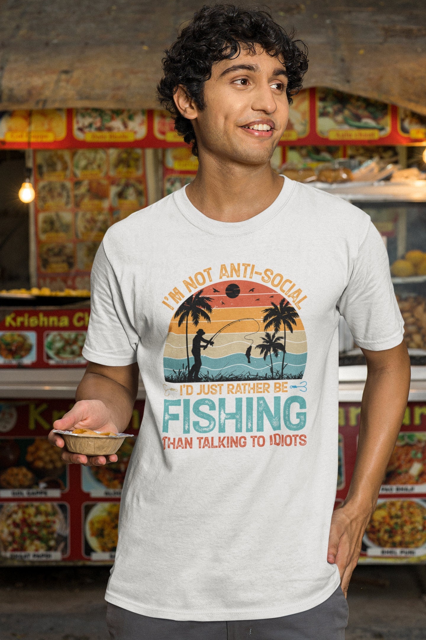 Rather Be Fishing Short Sleeve T-shirt, Fishing Clothing