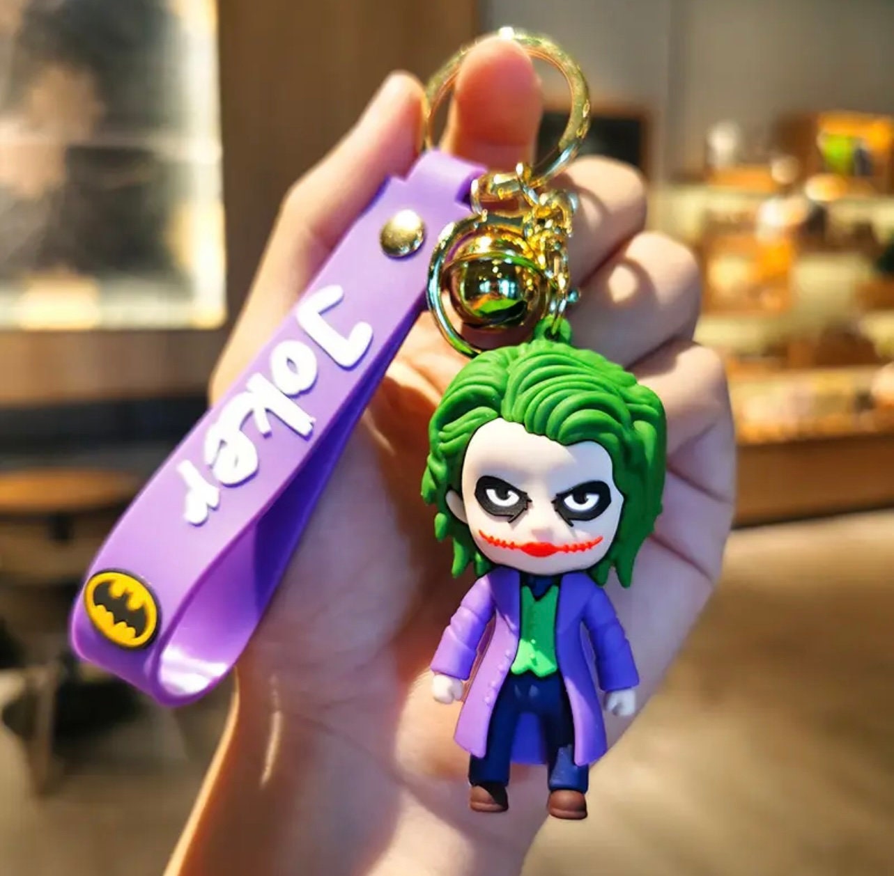 The Joker Print Lanyard Key Chain Neck Strap for Movie Fans Keychain, ID Badge Holder, Cell Phone, and Charms Neck Strap (The Joker-LY)