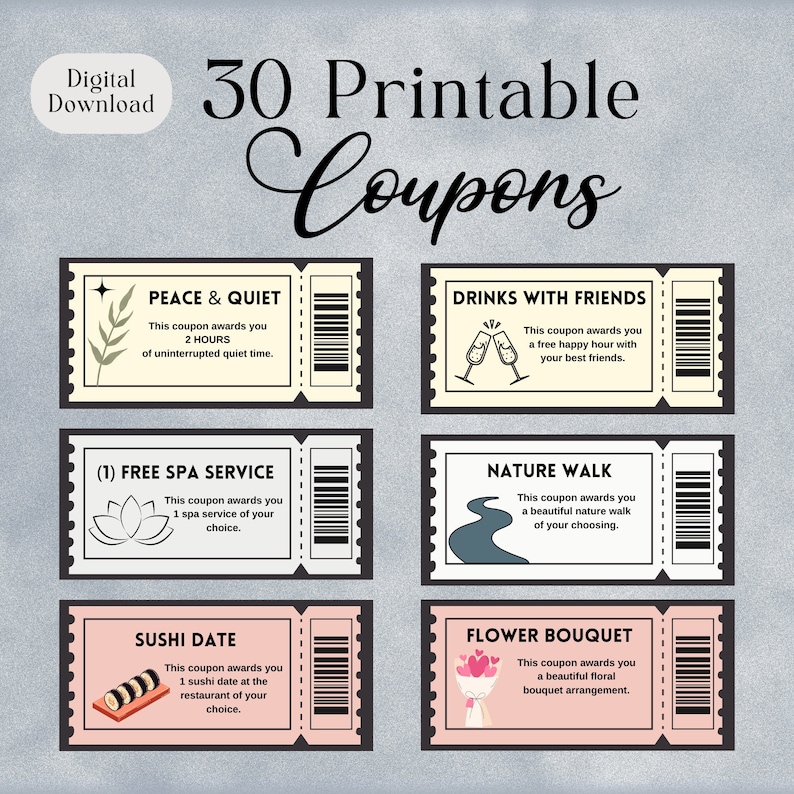 Love Coupon Book, Editable Love Coupon Template, Coupon Book for New ...