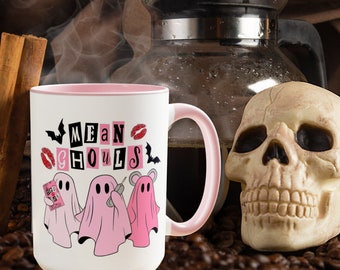 Mean Ghouls Halloween Coffee Mug | Spooky Movie Gift