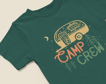 Camping Tshirt, Kids Camping Tee, Tees for Kids, Camping Tshirt for kids, Camp Crew