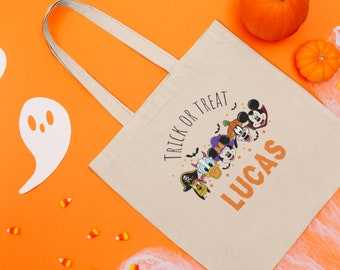 Personalisierte Süßes oder Saures Tasche | Süßes oder Saures Beutel | Halloween Süßigkeiten Tasche | Halloween Tote Bag